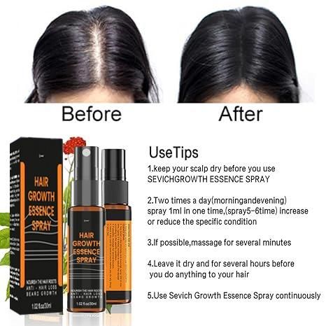 Hair Growth Essence Spray 60ml Pack of 2